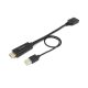 2. Equip 119039 adapter kablowy 0,15 m HDMI Typu A (Standard) DisplayPort Czarny