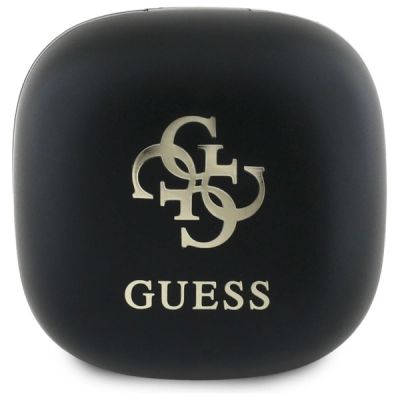 2. Słuchawki Bluetooth Guess Iridescent 4G Printed Logo TWS + stacja dokująca - czarne