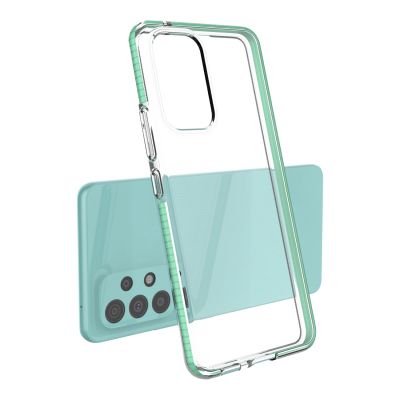 3. Spring Case pokrowiec żelowe etui z kolorową ramką do Samsung Galaxy A73 jasnoróżowy