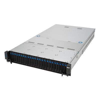 2. Platforma Asus Rack (2U) RS520A-E12-RS24U AMD Epyc 9004 (24x NVMe, 2xGPU, 2x1Gbe, IPMI, 1+1 1600W)