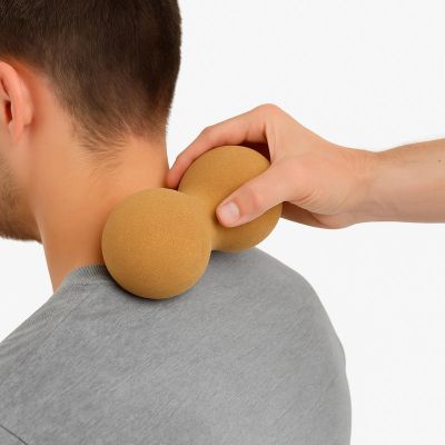 5. PODWÓJNA PIŁECZKA DO MASAŻU KORKOWA 7.5x15CM ENERO FIT