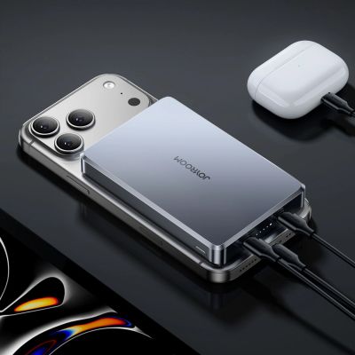 30. Powerbank Joyroom JR-PBM08 Pro 22,5W 10000mAh z ładowaniem bezprzewodowym 2x USB-C - szary