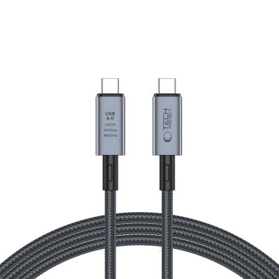 Kabel Tech-Protect UltraBoost Max USB-C 4.0 / USB-C 4.0 PD 240W 8K 40Gbps 2m - szary