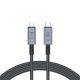 Kabel Tech-Protect UltraBoost Max USB-C 4.0 / USB-C 4.0 PD 240W 8K 40Gbps 2m - szary