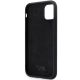 7. Etui Karl Lagerfeld Silicone Choupette Metal Pin na iPhone 11 / Xr - czarne