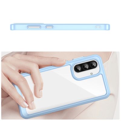 4. Etui Outer Space Case do Samsung Galaxy A26 pokrowiec z elastyczną ramką - niebieskie