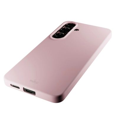 10. Etui silikonowe Puro Icon do Samsung Galaxy S25 - różowe