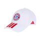 Czapka z daszkiem dla dzieci adidas FC Bayern Monachium biała KT3396