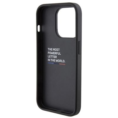 8. Etui BMW Grip Stand Smooth & Carbon na iPhone 15 Pro - czarne
