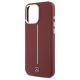 6. Etui Mercedes Silicone White Stripe MagSafe na iPhone 16 Pro Max - czerwone