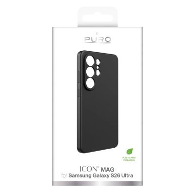 2. Etui ochronne Puro ICON na Samsung Galaxy S26 Ultra silikonowe - czarne