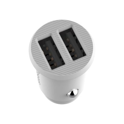 4. Mini ładowarka Baseus Grain Car Charger CCALL-ML02 samochodowa 2x USB-A 3.1A - biała