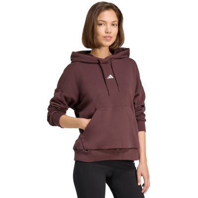 10. Bluza damska adidas Essentials Small Logo Feel Cozy brązowa JV7314