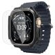 3. Etui Spigen Rugged Armor + Szkło hartowane 9H na Apple Watch Ultra 49 mm - czarne matowe