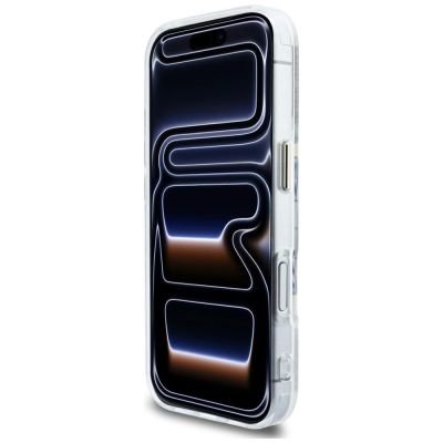 5. Etui Karl Lagerfeld IML KL Script Logo MagSafe na iPhone 17 Pro - przezroczyste