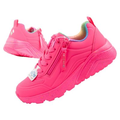 Skechers buty sneakersy sportowe dziecięce Uno Lite różowe wygodne