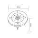 25. LAMPA SOLARNA 8 LED SMD DO WBICIA W PODŁOŻE KPL.4SZT