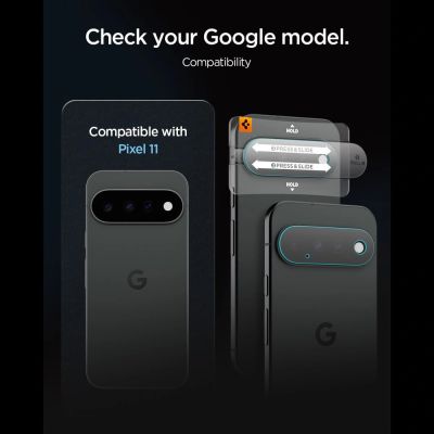6. Szkło hartowane na obiektyw Spigen Optik Pro HD 2-Pack na Google Pixel 11