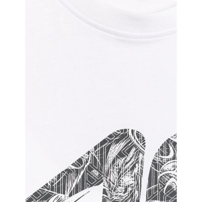 7. T-shirt regular z nadrukiem męski 4F 4FRAW25TTSHM3611-10S