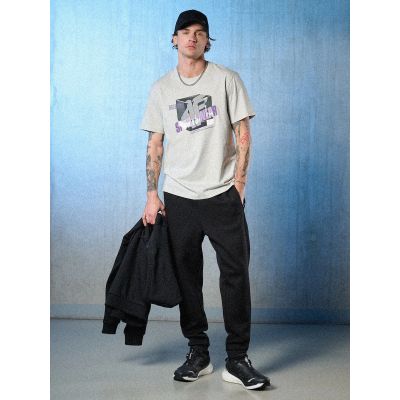 3. T-shirt regular z nadrukiem męski 4F 4FRSS26TTSHM3657-27S
