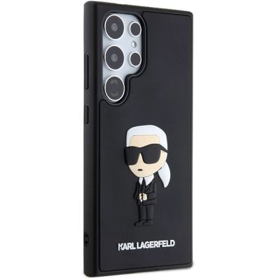 4. Etui Karl Lagerfeld 3D Rubber Ikonik na Samsung Galaxy S24 Ultra - czarne