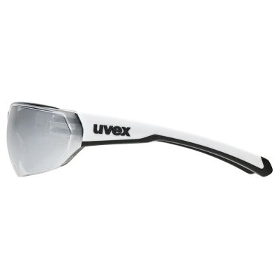 2. Okulary rowerowe UVEX Equate, white matt/mir.silver