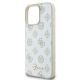 6. Etui Guess Peony Script Logo MagSafe na iPhone 16 Pro - białe