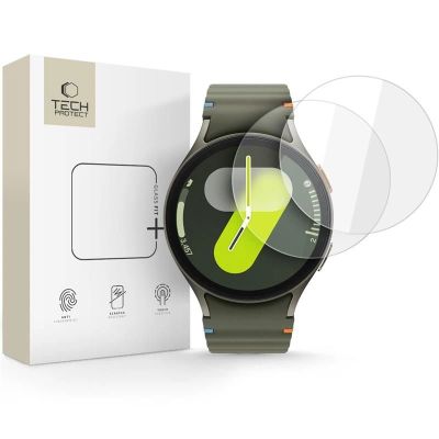 Szkło hartowane Tech-Protect Glass Fit+ 2-pack na Samsung Galaxy Watch 40 / 41 / 42 / 43 / 44 mm - przezroczyste