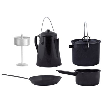 Esschert Design FF215 kampingowy przybór kuchenny Zestaw Czarny