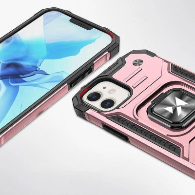 2. Wozinsky Ring Armor etui iPhone 14 Plus pancerny pokrowiec uchwyt magnetyczny ring złote