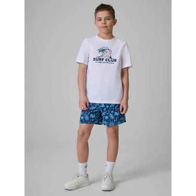 4. T-shirt bawełniany chłopięcy 4F 4FJRSS26TTSHM3901-10S
