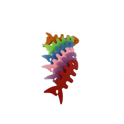 4. Zawijacz kabla słuchawkowego w kształcie ryby - zielony