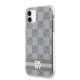 2. Etui DKNY IML Checkered Mono Pattern & Printed Stripes MagSafe na iPhone 11 / Xr - beżowe
