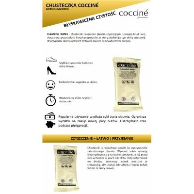 5. Preparat do butów chusteczki czyszczące Coccine DA0337