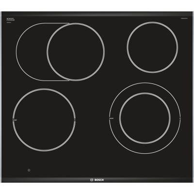 8. Płyta ceramiczna BOSCH PKN675DP1D (4 pola grzejne; kolor czarny)