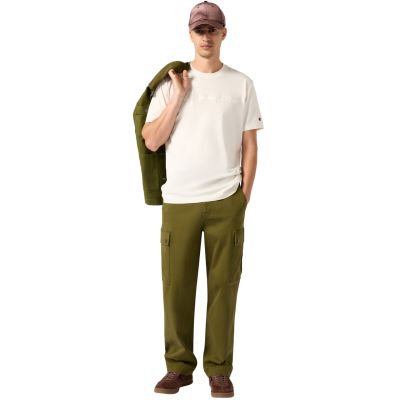 18. Koszulka męska Champion SS Tee kremowa 220273 WW056