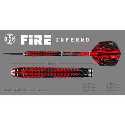 10. Rzutki Harrows Fire Inferno 90% Steeltip HS-TNK-000013898