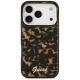 3. Etui Guess IML Script Metal MagSafe na iPhone 17 Pro - czarno-brązowe
