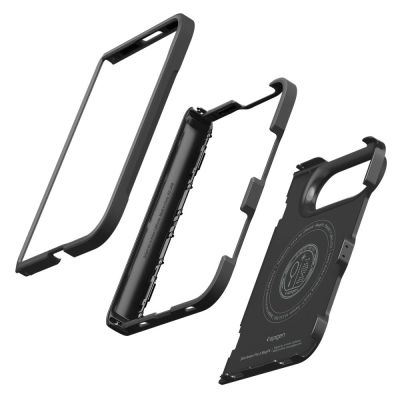 5. Etui Spigen Slim Armor Pro S Magsafe na iPhone Duo - czarne