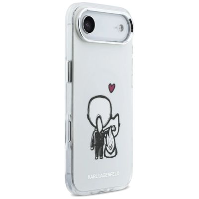 4. Etui Karl Lagerfeld Karl & Choupette Back MagSafe na iPhone Air - przezroczyste