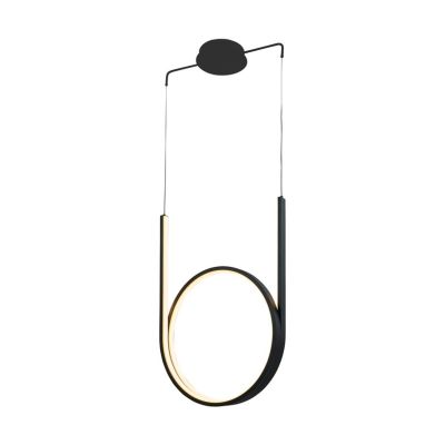 LUMINAIRE PENDANT 48W LED BLACK 2880LM