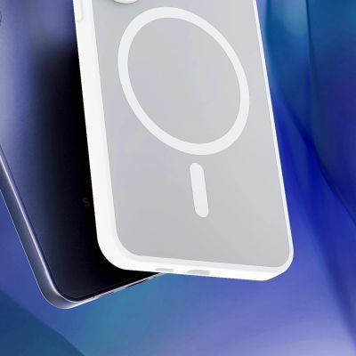 20. Etui 3mk Smoke MagCase na Samsung Galaxy S25 - białe-półprzezroczyste