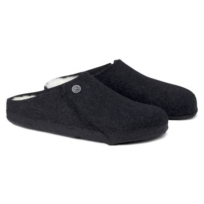 8. Kapcie damskie/męskie ocieplane Birkenstock Zermatt Anthracite z wełnianego filcu regular szerokie (1015090)