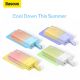 13. Powerbank Baseus Popsicle 5200mAh 20W z wbudowanym kablem Lightning (+ biały kabel Baseus Simple USB-C - USB-C 60W/20V/3A/30cm) - niebiesko-pomarańczowy
