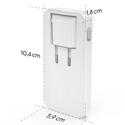 10. Ładowarka Hama GaN 65W 2x USB-C 1x USB-A składana - biała