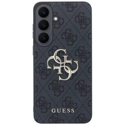 3. Etui Guess Leather 4G Metal Logo na Samsung Galaxy S26 FE - czarne