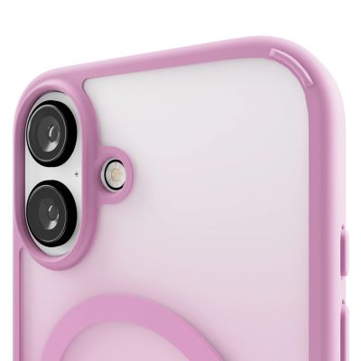 5. Etui silikonowe Puro Gradient MagSafe do iPhone 16 - różowe