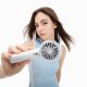 9. Mini wentylator Jisulife Handheld Fan 10 4000mAh przenośny wiatraczek USB - szary