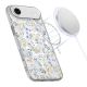 2. Etui Tech-Protect FlexAir MagSafe na iPhone 17 Air - stokrotki z liśćmi