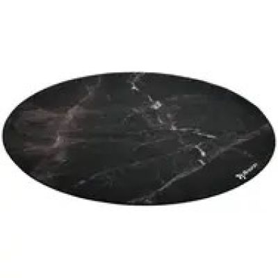 6. Arozzi Zona Round Floor Pad Czarny, Marmurowy kolor Mikrofibra, Guma